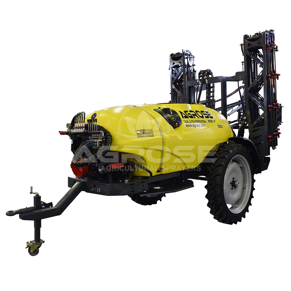 TRAILED TYPE BOOM SPRAYERS FULL HYDRAULIC MODEL 2000 LT. 18 MT. U TYPE BOOM