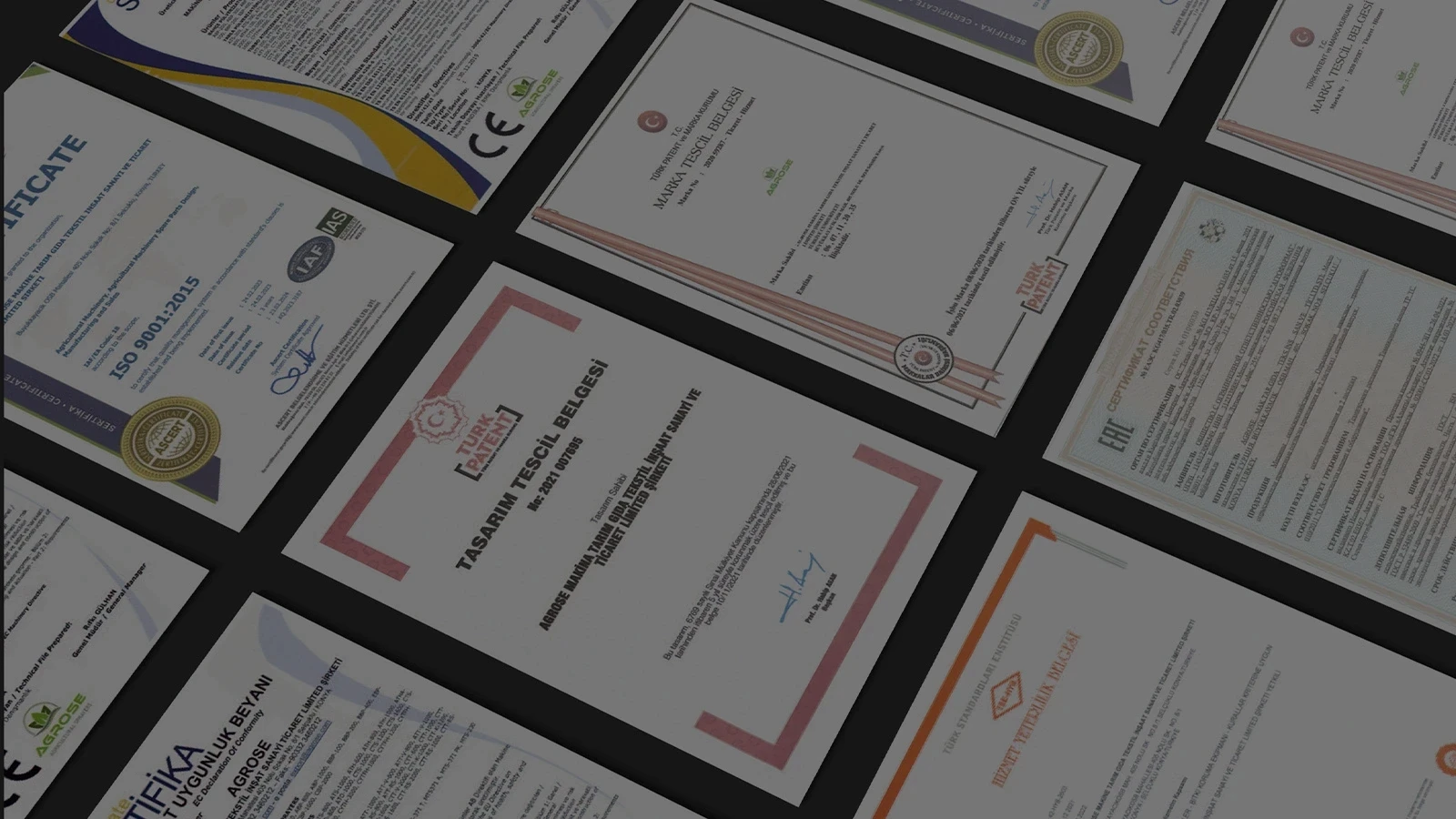 الشهادات والوثائق